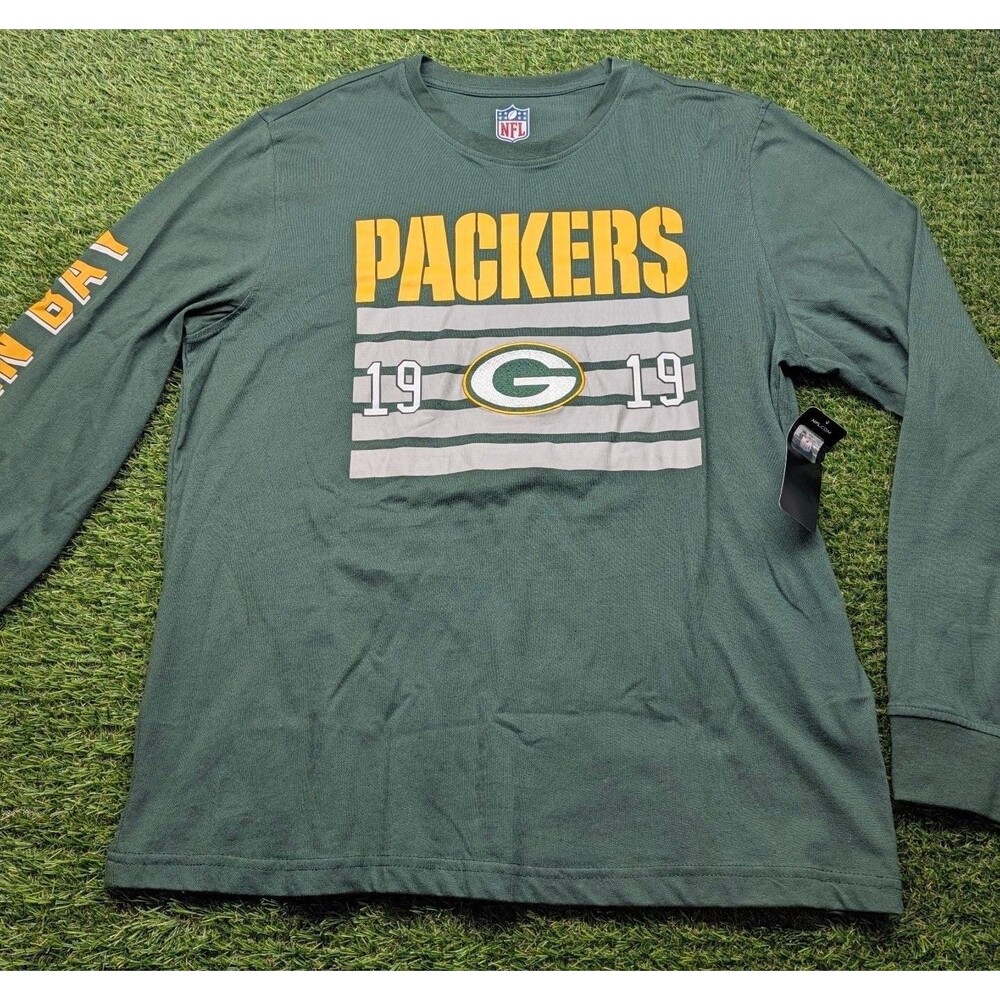 NFL Green Bay Packers Long Sleeve T-Shirt Size L Green